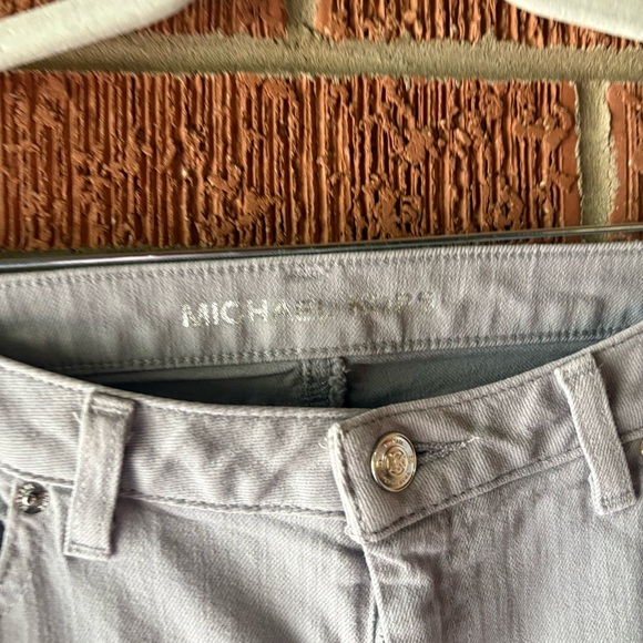 Michael Kors Gray Straight Leg Cropped Mid Rise Jeans Size 8 - Picture 3 of 7